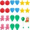 20 PCS Balloon Weights, Colorful Plastic Balloon Weights, Heart Star Smiley Bear Balloon Shaped Helium Balloon Weights for Party Decor (color and shape random)